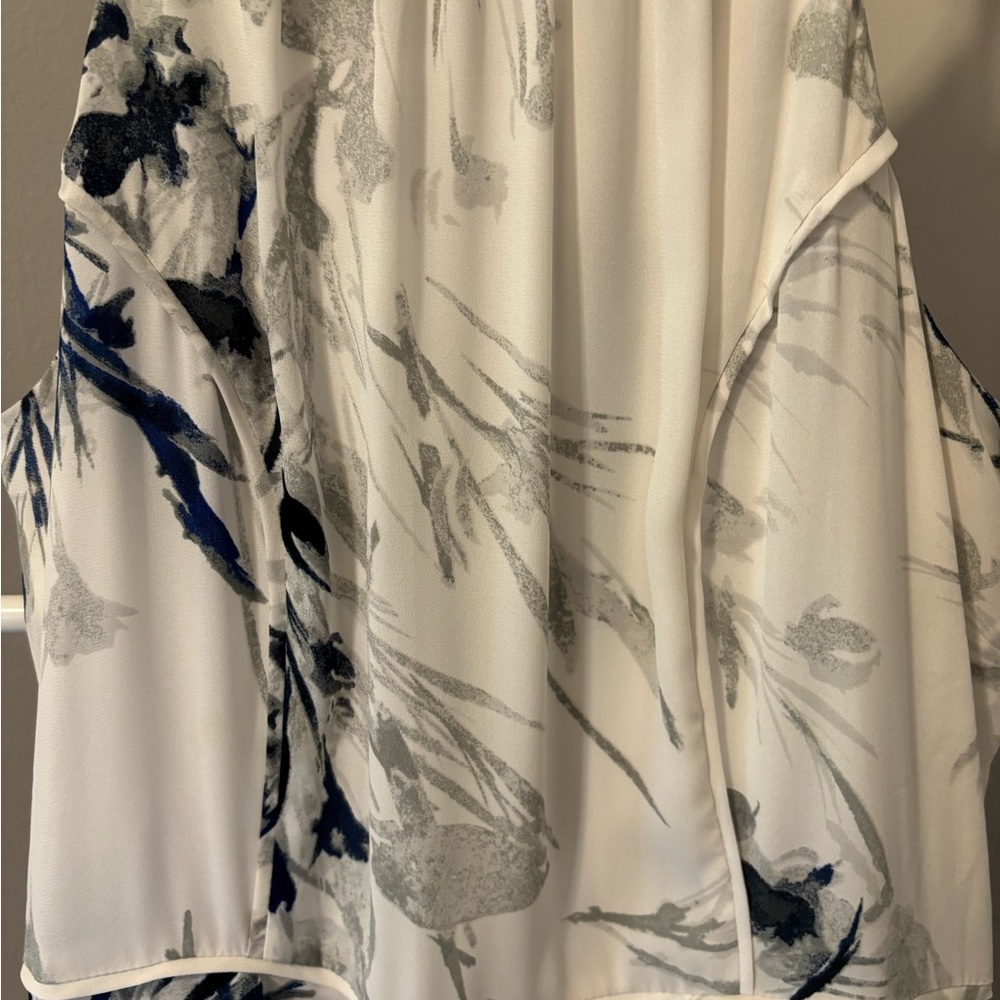 Donna Karan Blue and White Floral Maxi Dress NWT - Picture 7 of 7